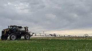 Spraying with the Rogator 1300C