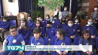 MODICA - INAUGURATA BIBLIOTECA ALLA SCUOLA PIANO GESU'