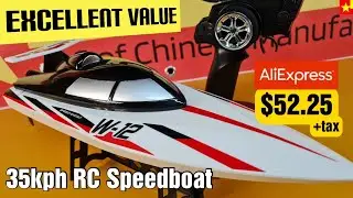 Super affordable high speed Radio Controlled Speedboat - WLtoys 912A #aliexpresshaul