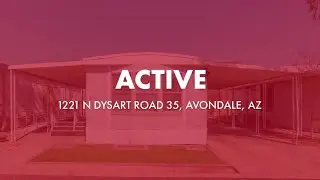 Active in 1221 N DYSART Road 35, Avondale, AZ Contact me for a showing!