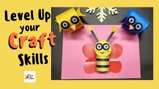 Cute Paper Bird & Honeybee Craft | Easy DIY Animal Craft Ideas for Kids #art #diy  @TinyArtTales16 