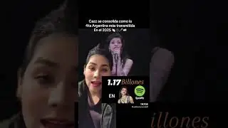 #cazzu se consolida com la 4ta Argentina MAs transmitida en el 2025🕷️🇦🇷🎤#musica #fypシ゚ #viral