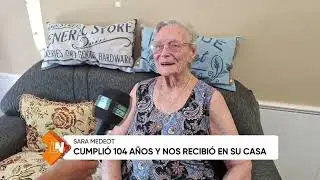 Sara Medeot cumplió 104 años y nos recibió en su casa