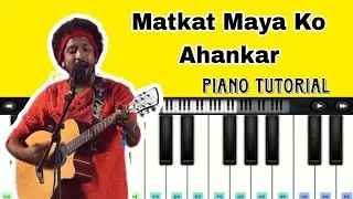 Matkat Maya Ko Ahankar Song | Neeraj Arya's Kabir Cafe | Easy Piano Tutorial #Scam1992songs