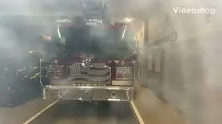 Short Compilation of Roto Ray Fire Trucks inside the bays From 2024