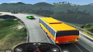 mountain bus driving: wow denger driving simulator: USA bus simulator game:#mountaindriving #bus
