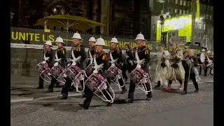 Royal Edinburgh Military Tattoo Bands and Performers March Off downJohnston Terrace, 10 August 2024