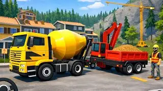 JCB Game 3D Road Construction 🚧 | JCB, Truck & Excavator Simulator Gameplay