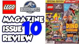 LEGO JURASSIC WORLD MAGAZINE - Issue 10 review - BEST JURASSIC WORLD MAGAZINE SO FAR!!