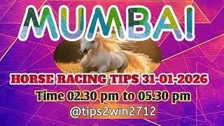 MUMBAI RACE TIPS 31-01-2026 | TIPS WITH ANALYSIS | FREE HORSE RACE TIPS | #mumbairacetips