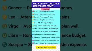 Love or Money &ndash; what&rsquo;s stronger for your zodiac today? 💖💸#astrology #zodiacsign #horoscope #ytshorts