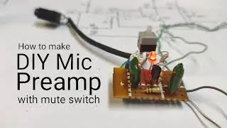 Easy to make DIY Mic Preamp with mute switch