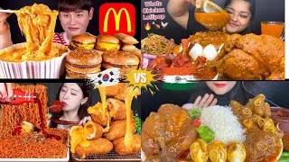 EXTREME SPICE BATTLE! 🇰🇷 Korea vs 🇮🇳 India | Eating Sounds ASMR