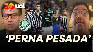 PALMEIRAS ESTÁ NA FASE DA PERNA PESADA! 'RISCO DE LESÕES'; COLUNISTAS DEBATEM VITÓRIA SOBRE SANTOS