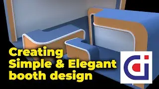 Simple and Elegant Booth Design | with Sketchup 2017