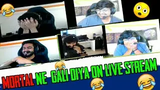 Mortal Gali on live stream😂😂😂😱