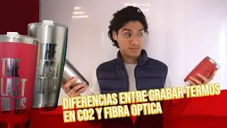 ¿Cual es la diferencia de grabar termos con CO2 y Fibra óptica?
