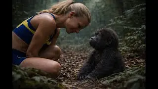 AI Film - A Silent Bond Between Human and Gorilla - Cinematic Action