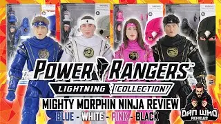 Power Rangers Lightning Collection Mighty Morphin Ninja Rangers Pink, Black, Blue & White Review