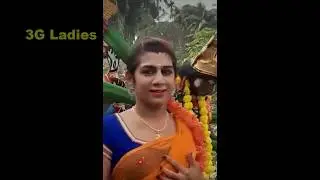 Beautiful Third gender ladies dancing in temple festival