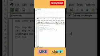 How to create a rectangle in VBA | Visual Basic Application