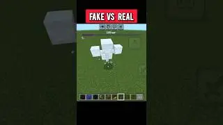 FAKE VS REAL in Minecraft PE #minecraft #trending #viral #shorts