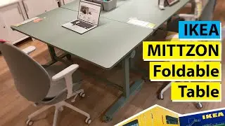 Ikea MITTZON Foldable table with castor, quick review