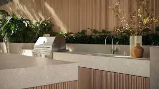 Discover our 545 Fossilia Porcelain Worktop | Caesarstone