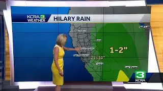 Устойчивый Sierra Rain от Hilary Remnants прибывает в воскресенье вечером
