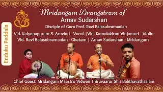 Enduku Peddala - Sankarabharanam, Arnav Sudarshan Arangetram, Vid Kalyanapuram Aravind concert