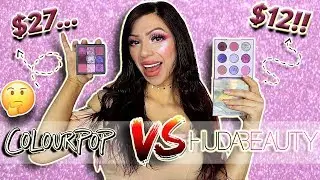 $12 Huda Dupe? | Colourpop It's My Pleasure palette VS Huda Amethyst Obsessions