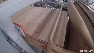 Feeder, Curing Tower & Stacker in Plywood Panel Repair Line
