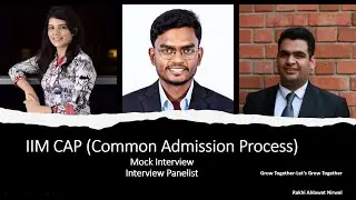 IIM CAP Mock Interview| CAP Interview Experience | How to prepare for Interview| B School Interview