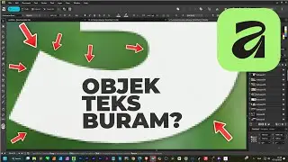 Cara Mengatasi Affinity by Canva Objek Teks Terlihat Buram Pixelated