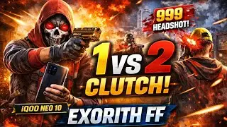 iQOO Neo 10 🔥 1vs2 Clutch | OP Headshot Gameplay | #freefire 