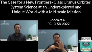 AAS Journal Author Series: Ian Cohen on 2022PSJ.....3...58C