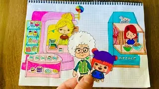 🌈 Toca Boca Life World 🌟 karne günü oyunu oynuyoruz 🌈 paper dıy etkinlik videosu 🌸