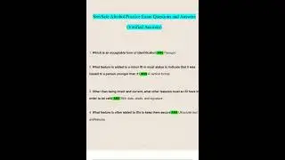 ServSafe Alcohol Exam Practice Questions and Answers 2023 2024 Verified Answers2047