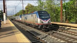 Raifanning at Odenton with FAST AMTRAK trains