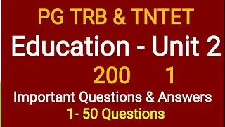 PG TRB Psychology Questions and Answers Unit 2 (1-50)