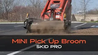 Skid Pro Mini Pickup Broom &ndash; Best Skid Steer Sweeper for Fast Cleanup!