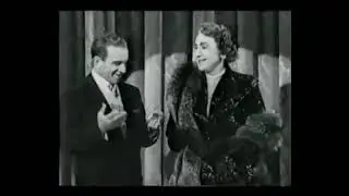 George Burns and Gracie Allen on the Jack Benny show 1950's tv