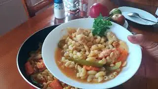 Massada de peixe e camarão