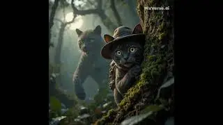 Caramel in the Amazon: The Brave Explorer Cat 🐾🌿 #cat #amazonrainforest #ai #explorercat #wildlife