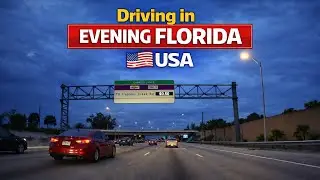 Evening Drive in Florida 🇺🇸 | Boca Raton to Miramar | POV ASMR