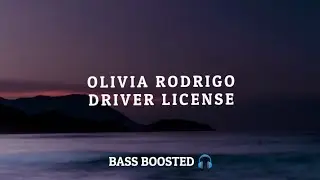Olivia Rodrigo - Driver License [Empty Hall] [Bass Boosted 🎧]