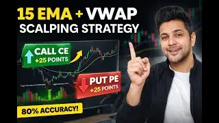 🔥15 EMA + VWAP Option Scalping Strategy 🔥 Daily 10&ndash;25 Points Profit | Nifty BankNifty Sensex