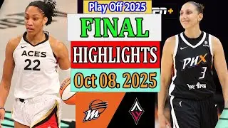 Las Vegas Aces vs Phoenix Mercury GAME 3 FINAL Highlights Oct 08. 2O25]|  Play off 2025