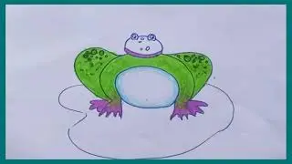 LEARN TO DRAW FROG  STEP BY STEP  |  | AH KIDS ART ( Practice 100  )