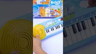 Bluey 23 Note Musical Keyboard Set Toy Satisfying with Unboxing & Review ASMR Videos